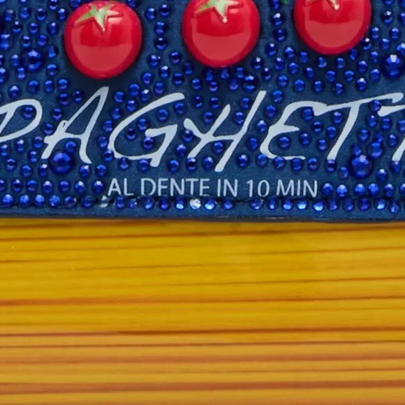 Betsey Johnson Kitsch Feelin Saucy Crossbody Bag Blue Multi NWT - Picture 6 of 12